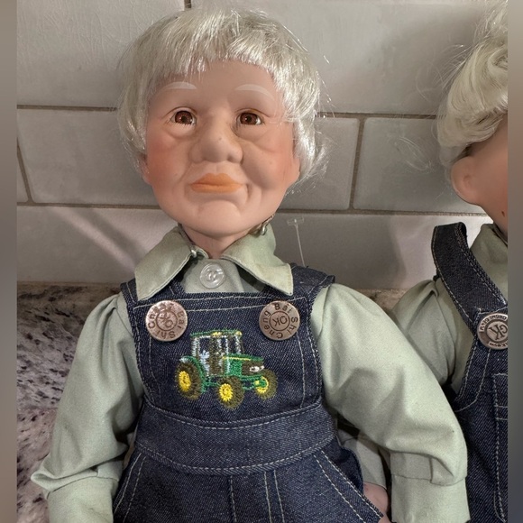 Pair of Porcelain Dolls - Picture 3 of 3